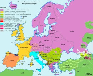 etymologická mapa Evropy_okurka