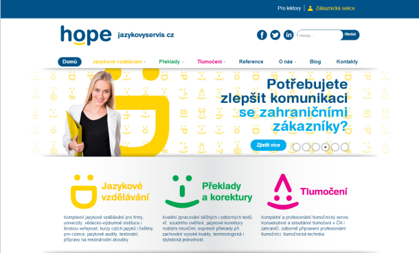 Náhled nového webu
